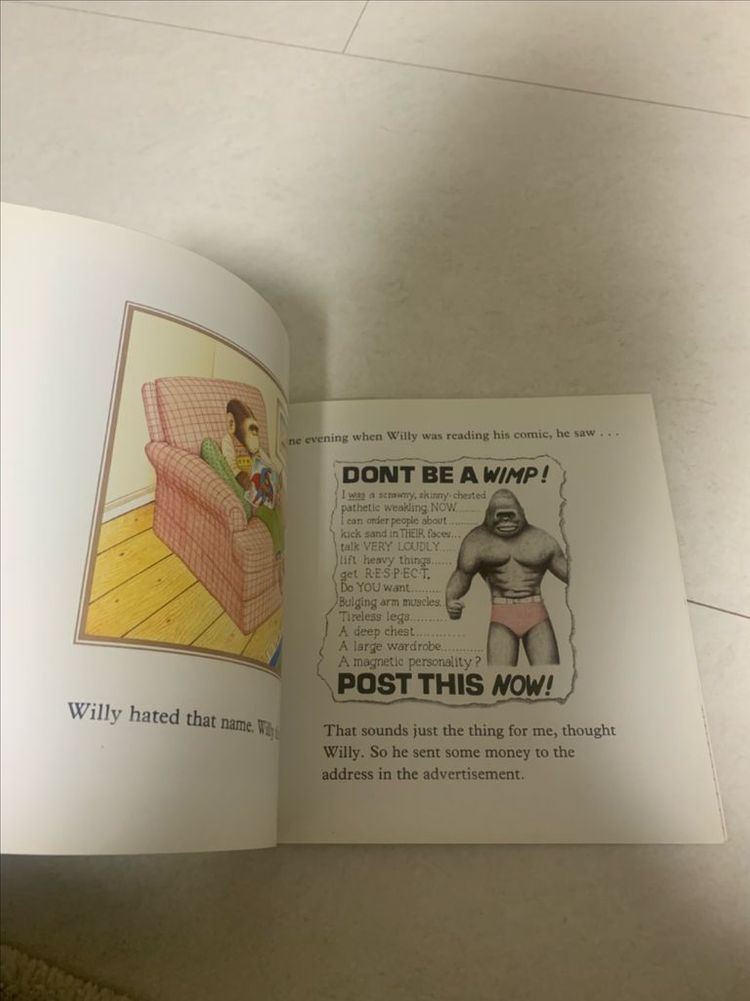 앤서니 브라운 Willy the Wimp 영어 그림책 이미지