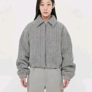 마뗑킴 트위드 봄버자켓