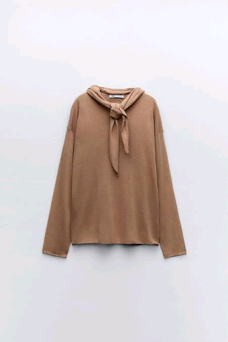 (새제품) zara 자라 스카프니트--3