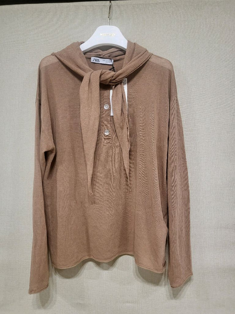 (새제품) zara 자라 스카프니트--6