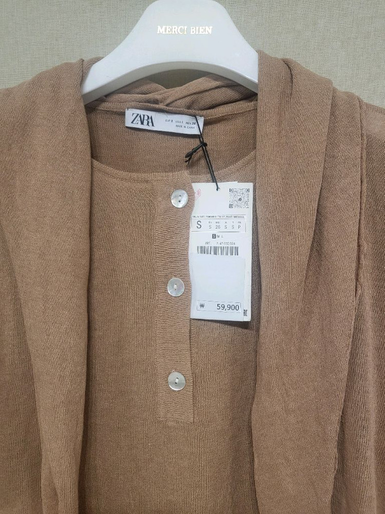 (새제품) zara 자라 스카프니트--8