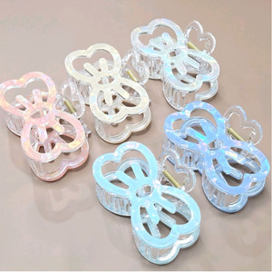 집게핀 올림머리 로우번 머리핀 촬영용 새상품