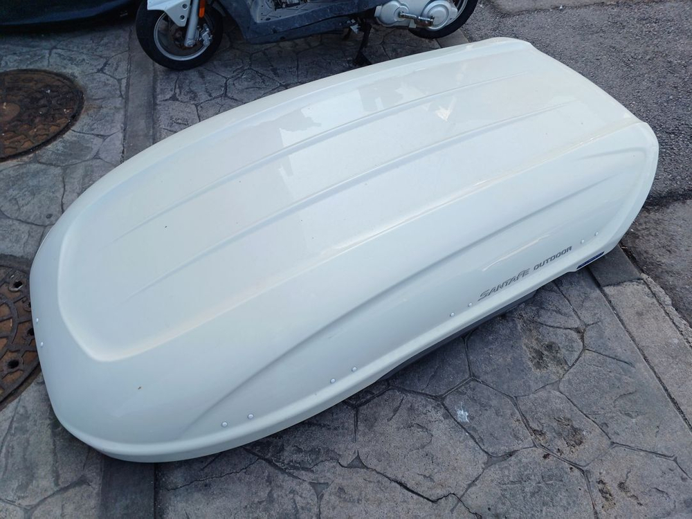 코토 일체형 루프박스 싼타페tm 화이트 변색--2