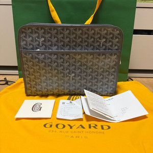 (새상품급) 고야드 쥬방스 Gm 클러치백 그레이