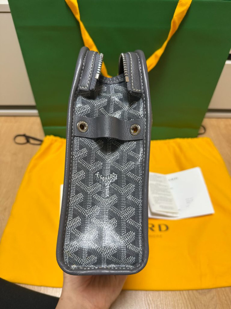 (새상품급) 고야드 쥬방스 Gm 클러치백 그레이--3