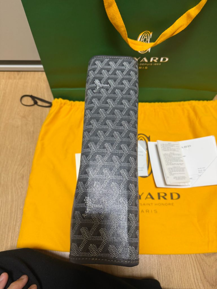 (새상품급) 고야드 쥬방스 Gm 클러치백 그레이--4