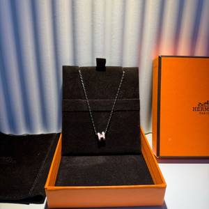 (새상품급) 에르메스 팝아슈 미니 핑크 목걸이 이미지