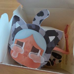 크라이베이비 표범 냥이 키링 ~ 데님