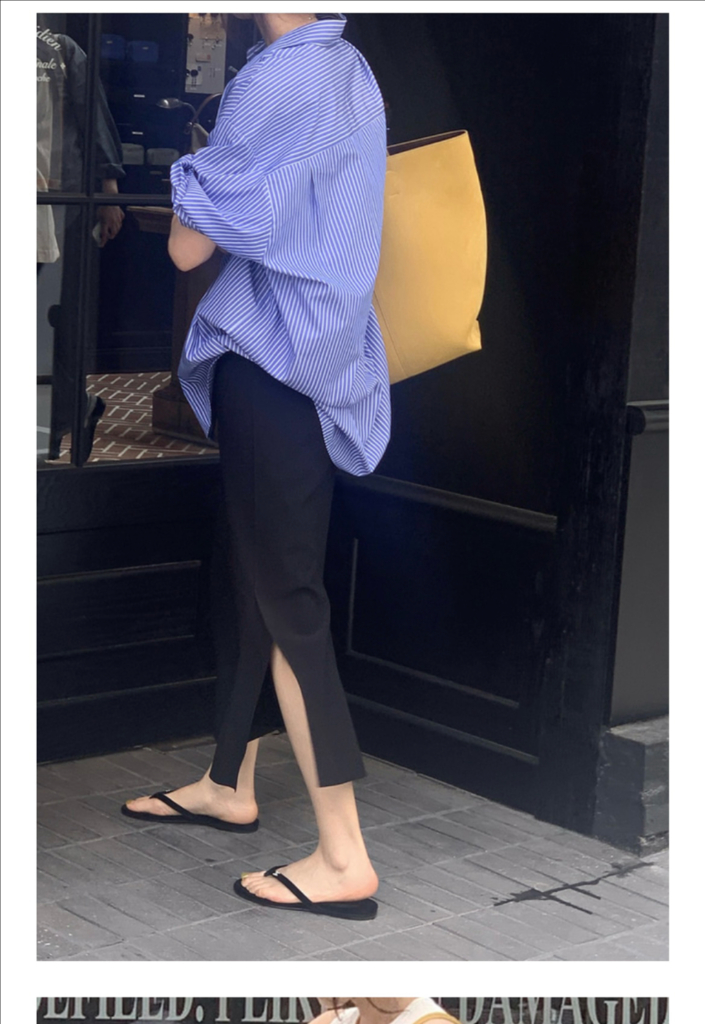 보웬 스트레치 슬릿 스커트 M--3