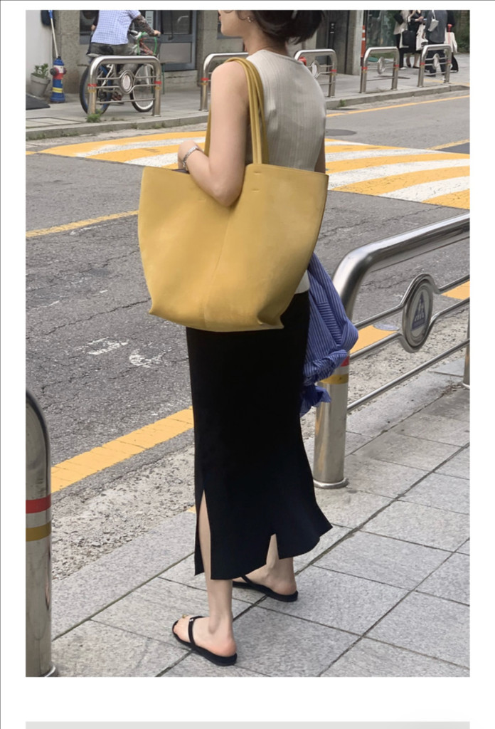 보웬 스트레치 슬릿 스커트 M--4