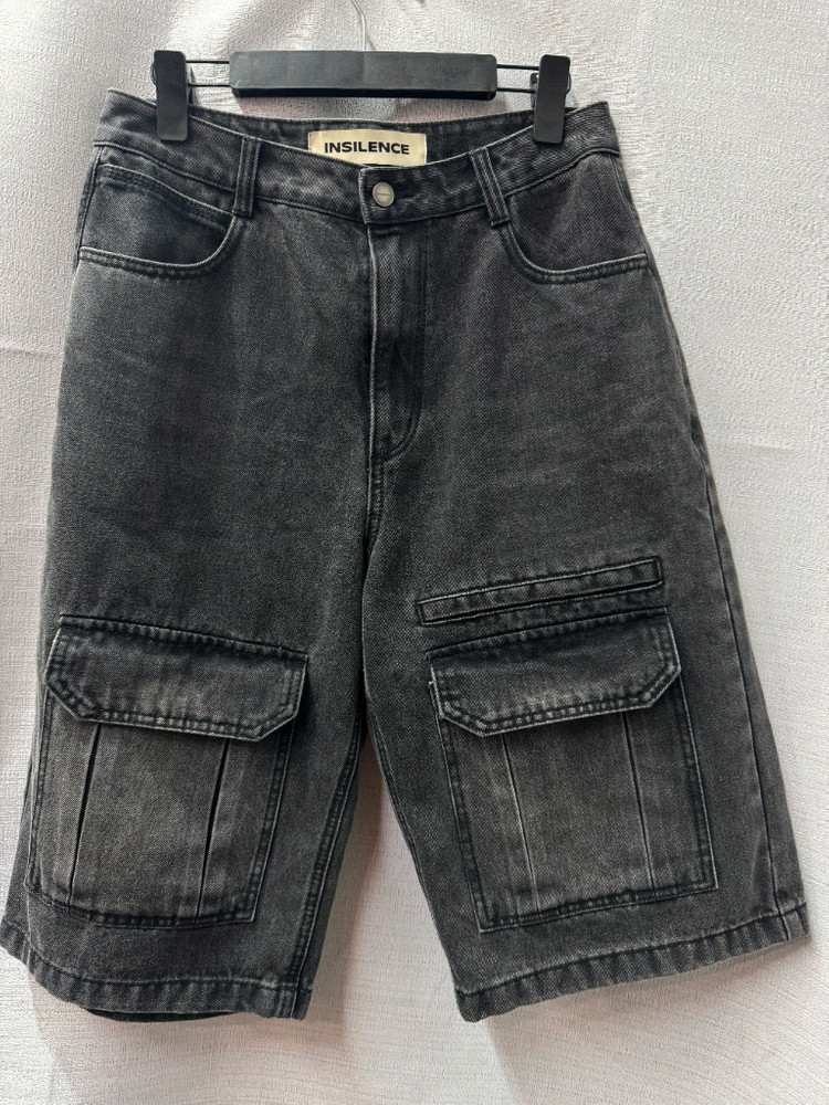 인사일런스 새상품급 워싱 카고 쇼츠 (28~29)--1