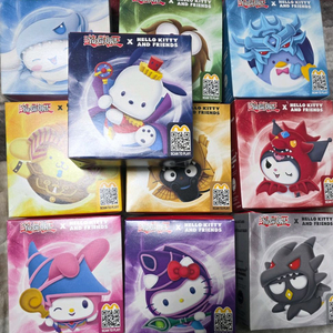 해피밀 유희왕 산리오 10개 마이멜로디 쿠로미 폼폼푸린 시나모롤 헬로키티 이미지