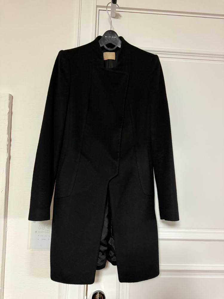 미샤 블랙 캐시미어 100% 코트 이미지