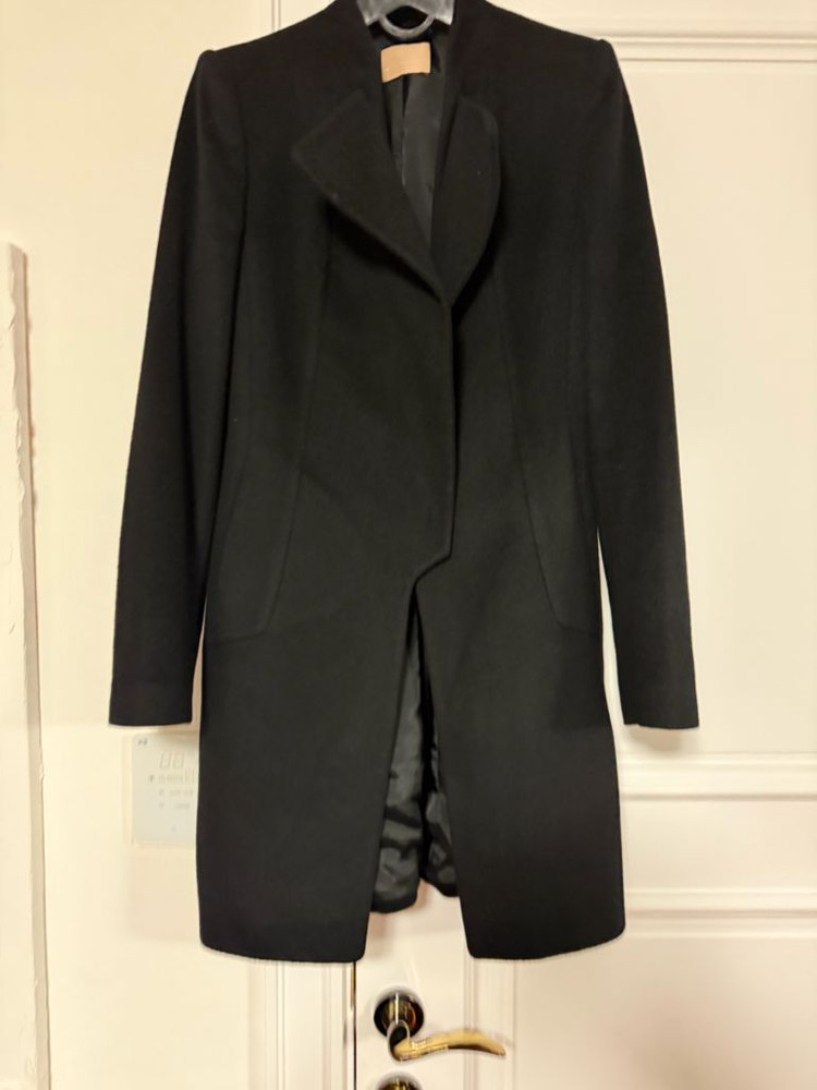 미샤 블랙 캐시미어 100% 코트 이미지