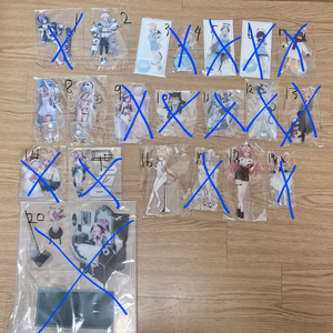 [미개봉] 블루아카이브 아크릴&디오라마 [대량정리]
