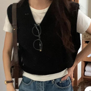 \\새상품\\ 레이어드 니트 베스트