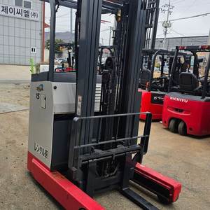 배터리 2020년식 신형 니찌유 입식 1.5톤 전동지게차 삼단마스트5M인상 500만