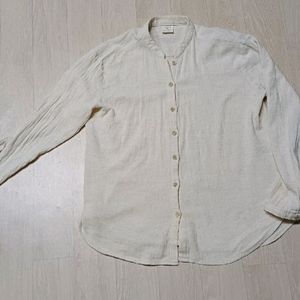 린넨 헨리넥 셔츠
