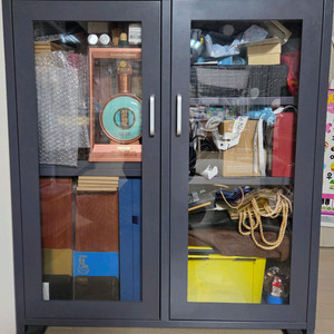 한샘 철제 수납장 회색 캐비넷