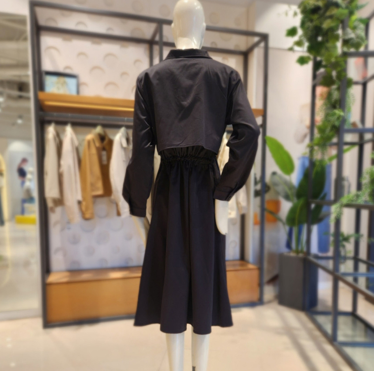 올리브데올리브(OLIVE DES OLIVE) 트렌치형 셔츠원피스 프리사이즈--1