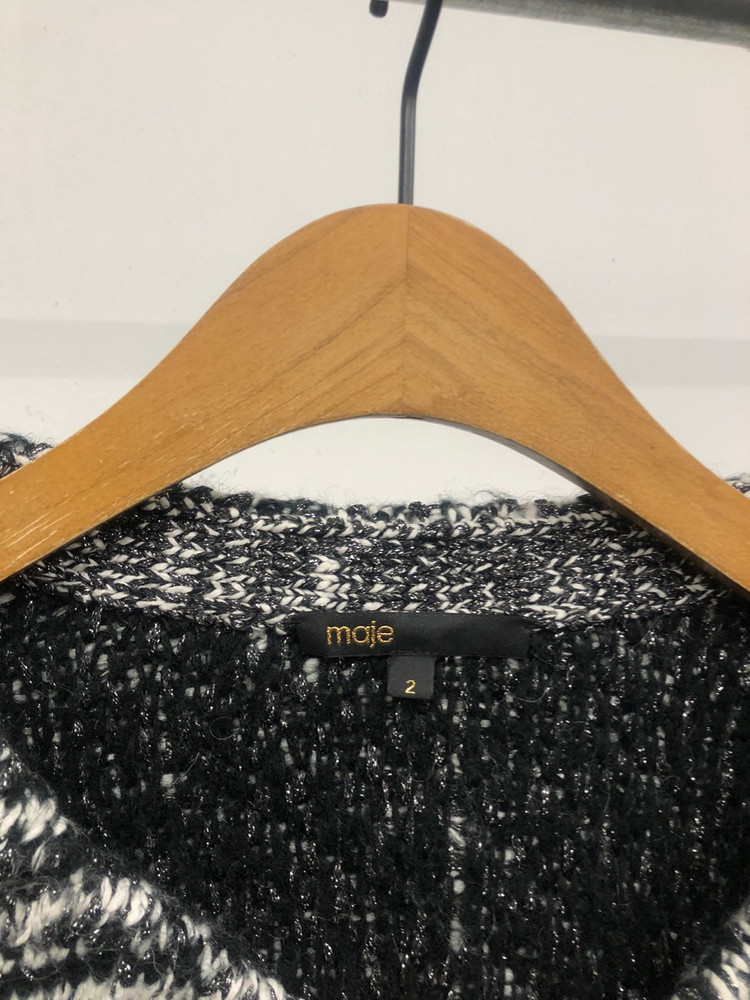 Maje 마쥬 메탈릭 부클 니트 가디건 2사이즈--4