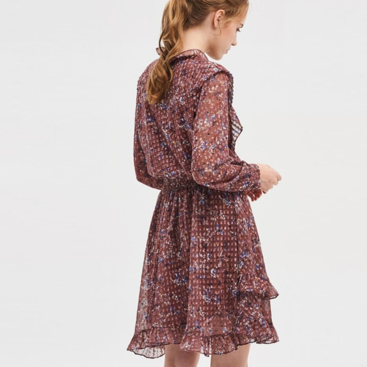 SJSJ 플리츠 블록 원피스 55--2