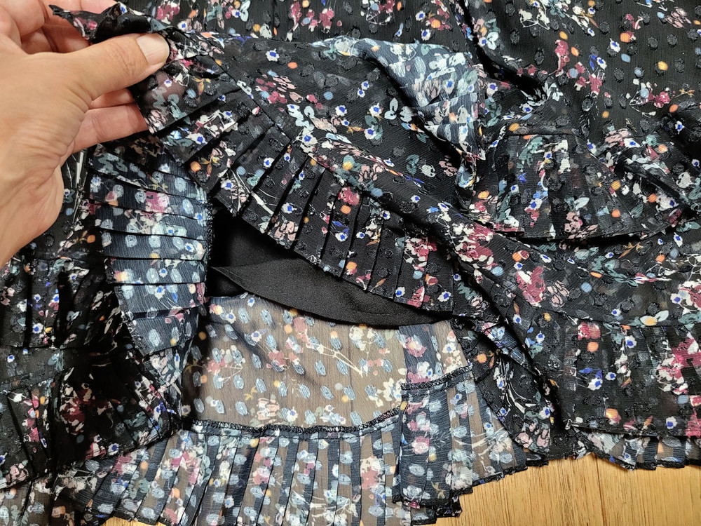 SJSJ 플리츠 블록 원피스 55--8