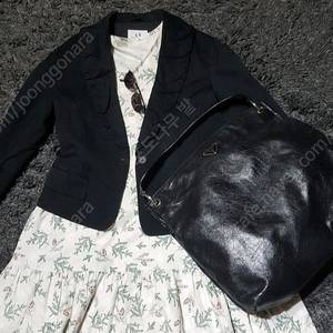 핸드메이드 크리스마스 나뭇잎 패턴 원피스