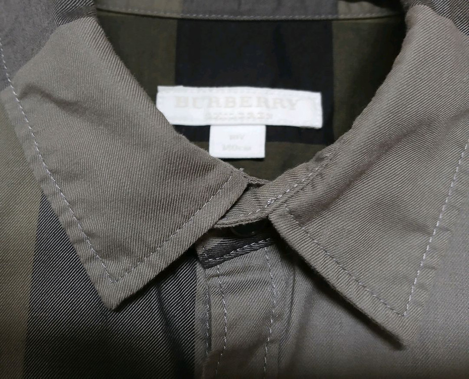 버버리 키즈 체크 셔츠 10Y 이미지