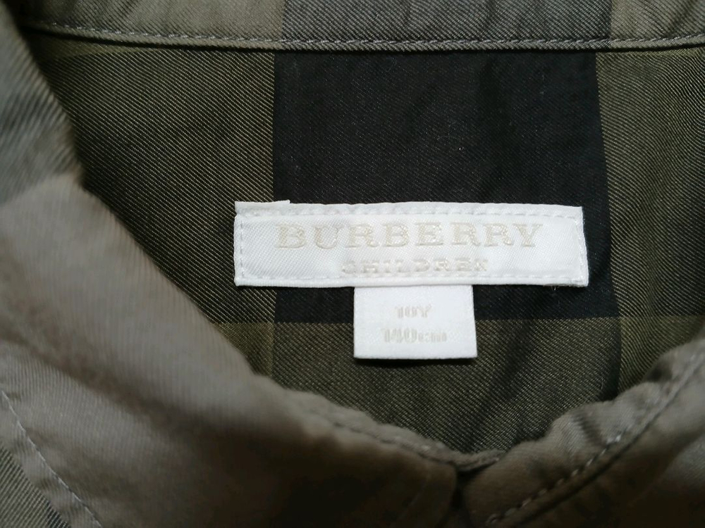 버버리 키즈 체크 셔츠 10Y 이미지