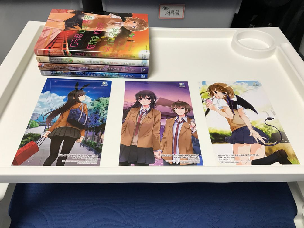 라노벨 라이트 노벨 청춘 돼지 만화책 코믹스 총 4권 올초판 초판--1