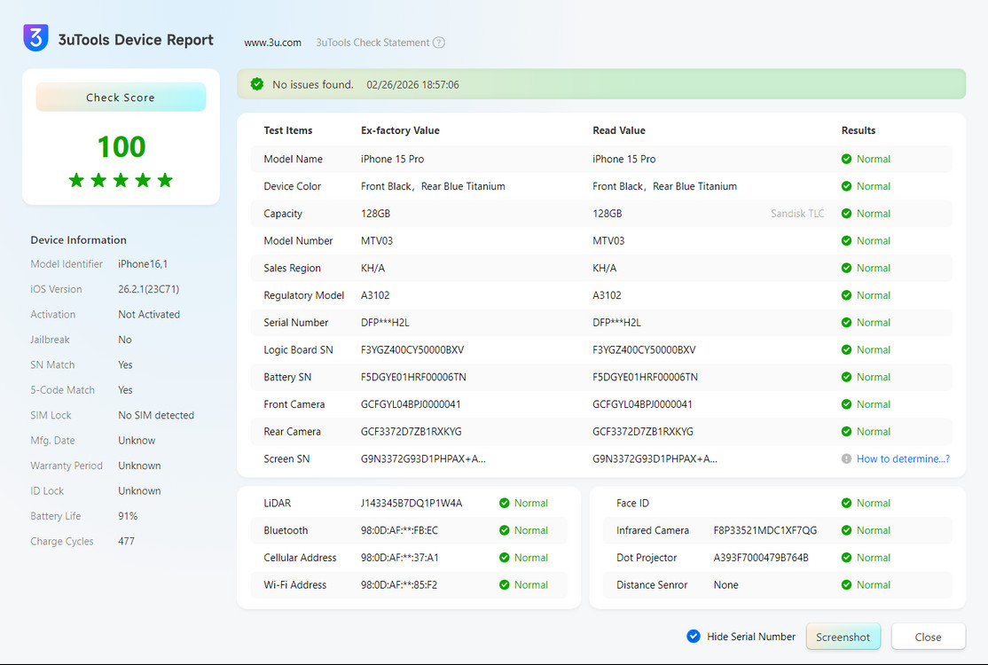 아이폰 15 프로 블루 티타늄 128GB--7