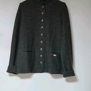 가이거 GEIGER 프릴 넥 울 가디건 (42)