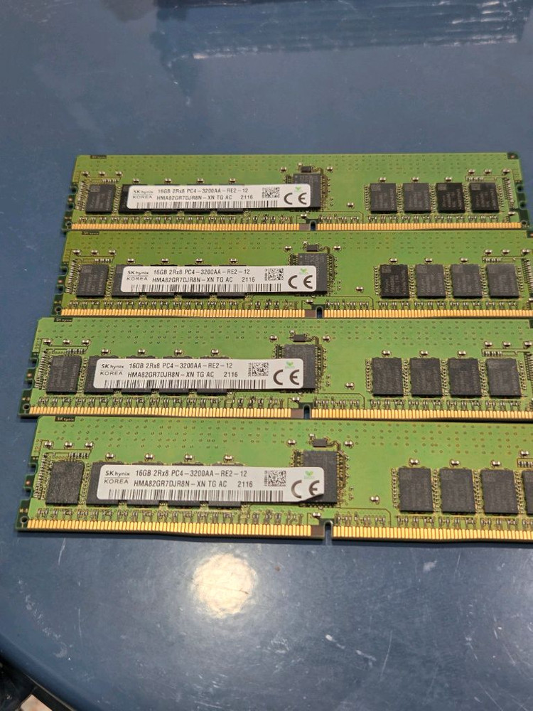 하이닉스 DDR4 16GB 램 3200 서버용 16GB 2Rx8 PC4-3200AA (2116)--1