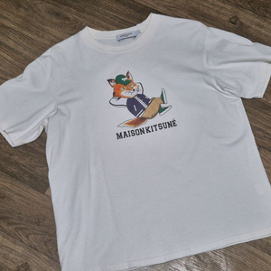 메종키츠네 반팔 L (흰색) 이미지