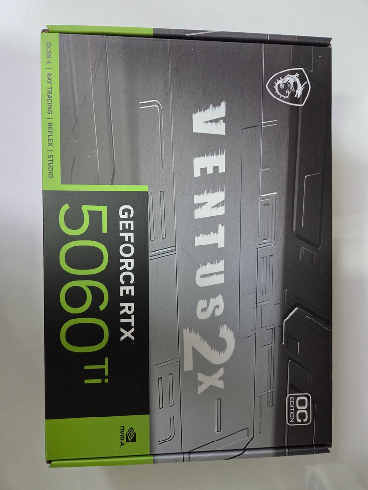 MSI 지포스 RTX 5060 Ti 벤투스 2X OC 플러스 D7 16GB 미개봉 판매 이미지