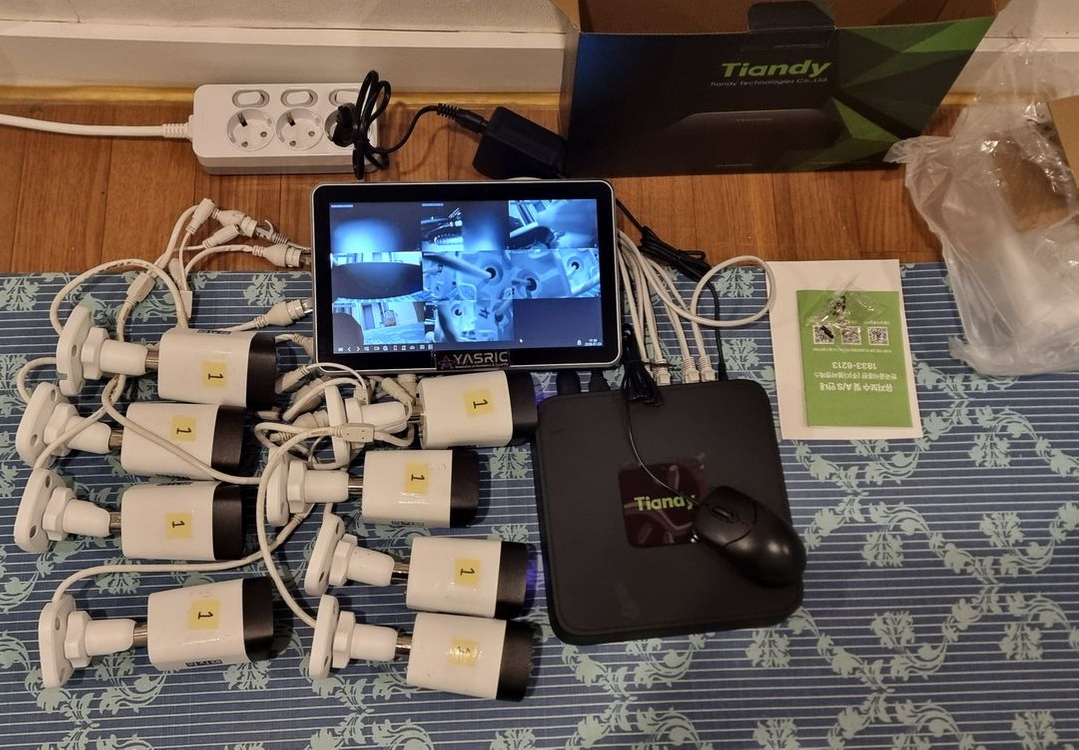 FHD IP CCTV 8대 + 8채널 NVR 풀세트--1