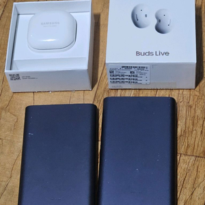 삼성 버즈라이브 화이트, 샤오미 보조배터리 10000 2개 일괄로 팝니다 이미지