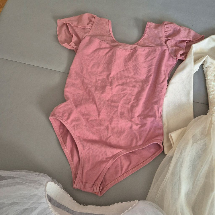 유아발레몰 메쉬로즈 발레복 130--2