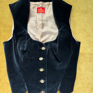 비비안웨스트우드 벨벳코르셋 베스트