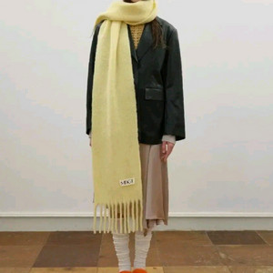 매드고트 mdgt 청키 스카프 솔리드 레몬