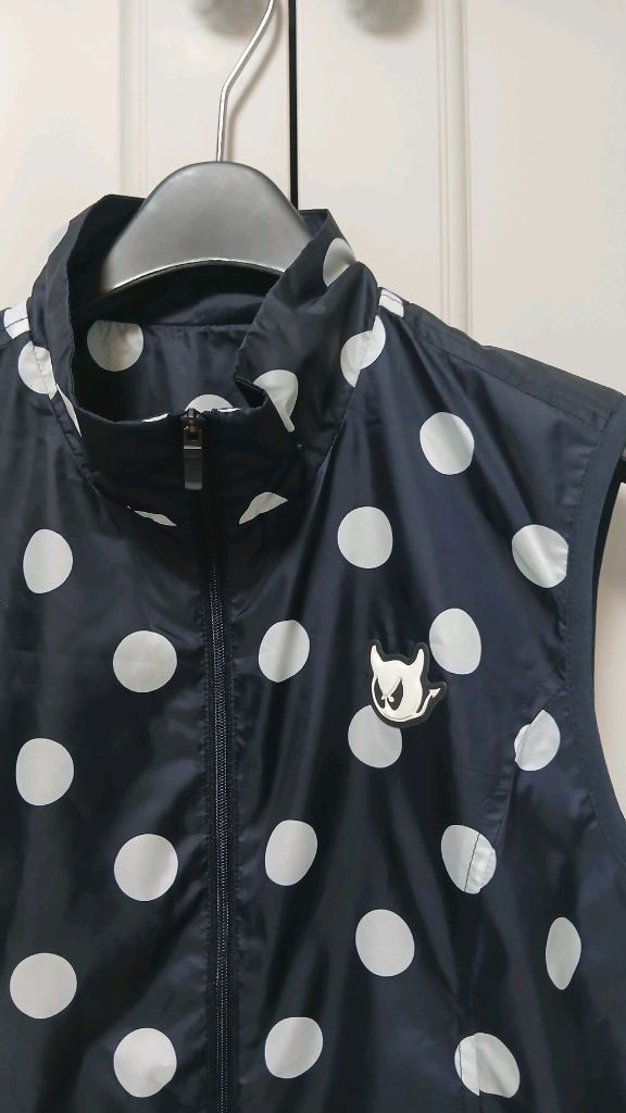 WAAC 여성 도트 바람막이 조끼(새상품급)--1