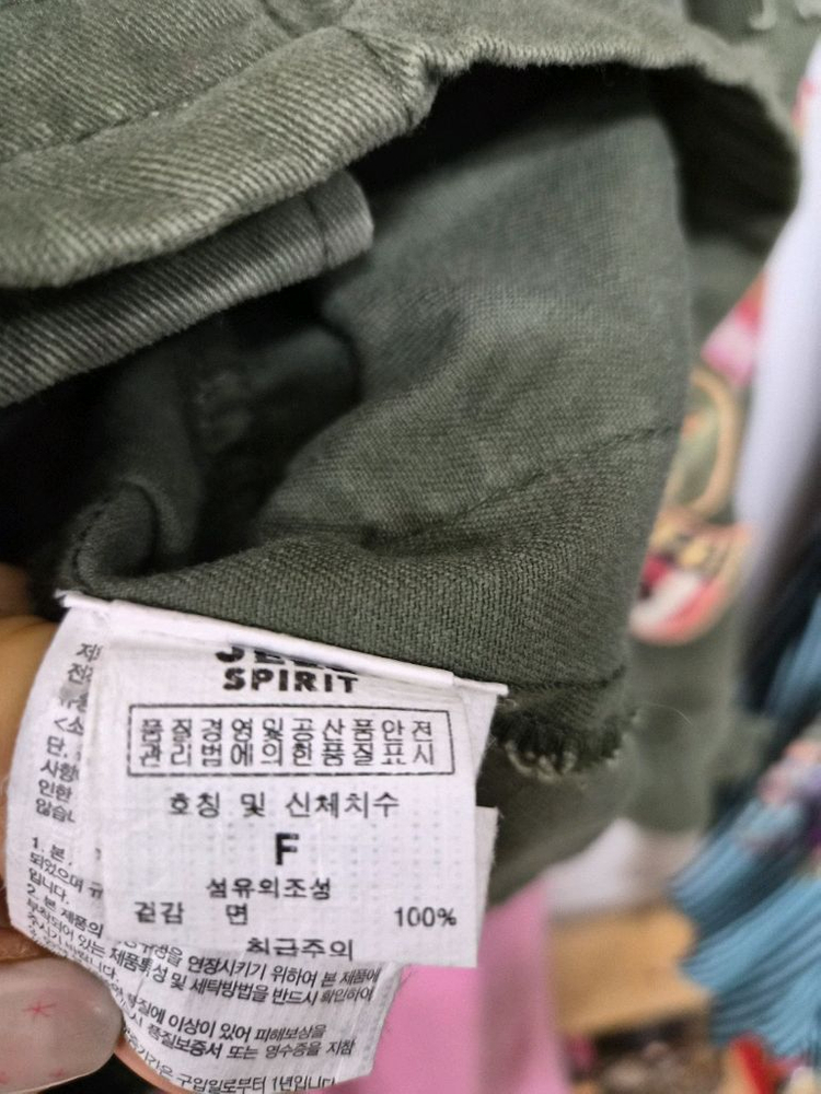 디젤 자수와팬 빈티지 워싱 야상.better 핑크데님--5