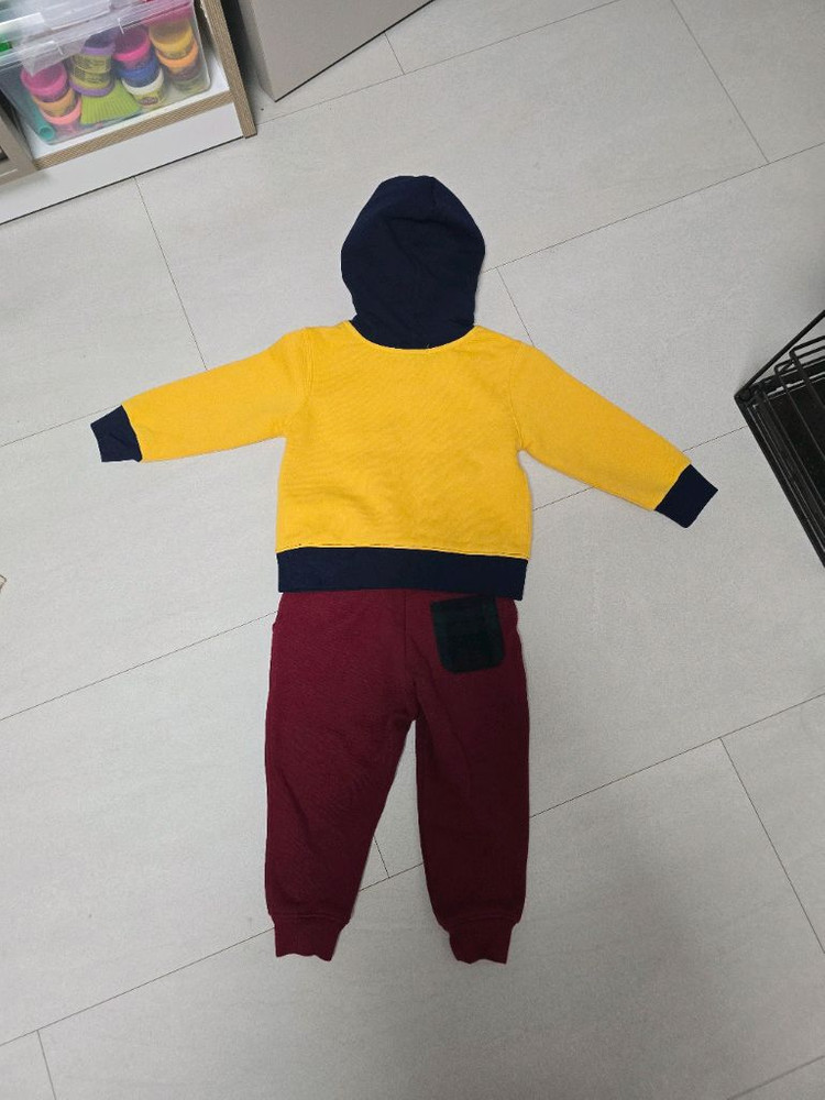 폴로 랄프로렌 키즈 후드티 상하의 2T 일괄--1