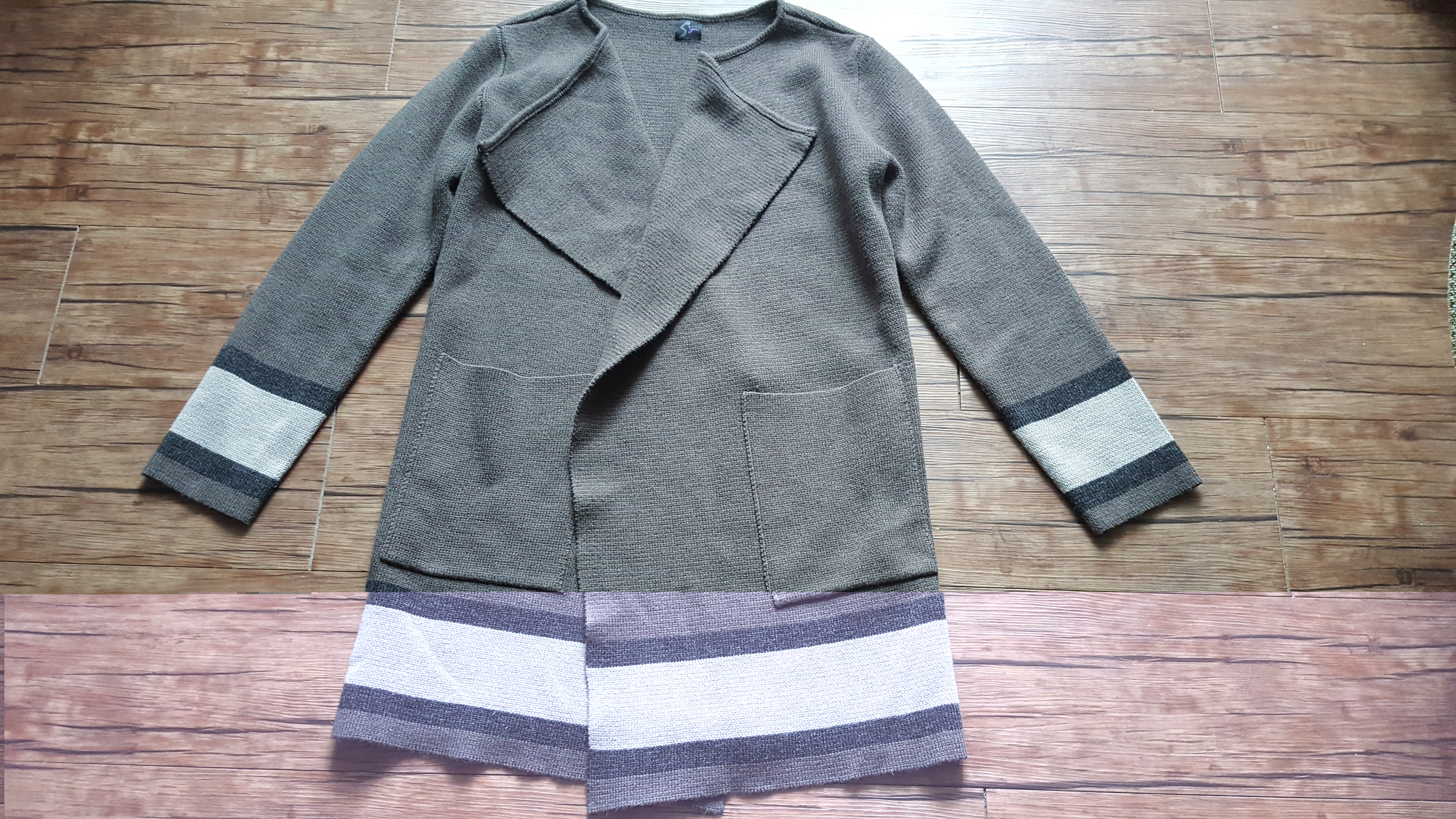 여성 55 66 77 롱가디건 도톰 니트 재킷 쟈켓