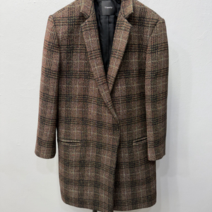 정품) Theory 띠어리 여성 브라운 체크 자켓 P