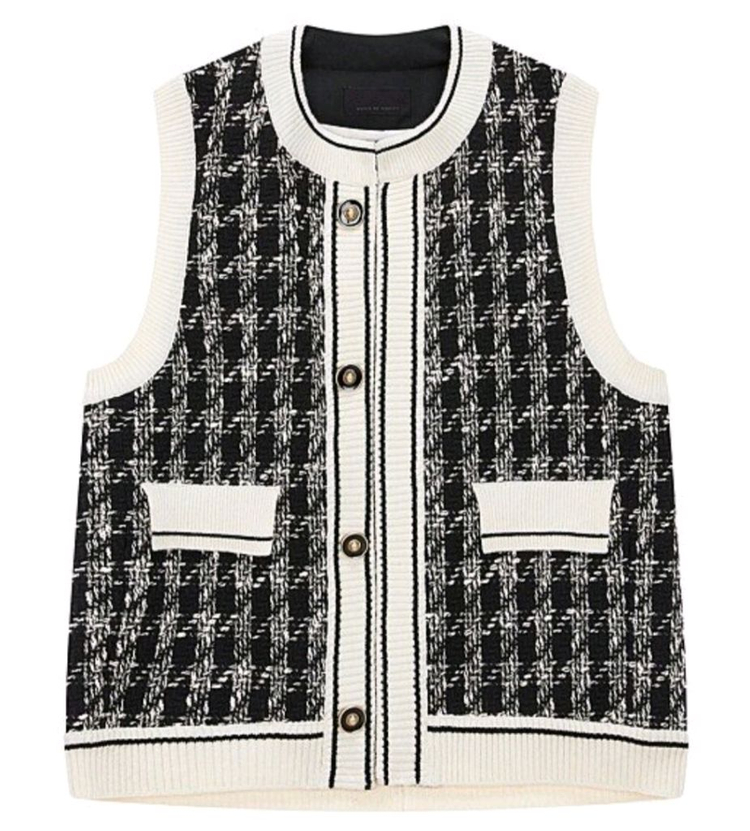 [새상품]보브(VOV) 모던 트위드 베스트(가격인하)--1