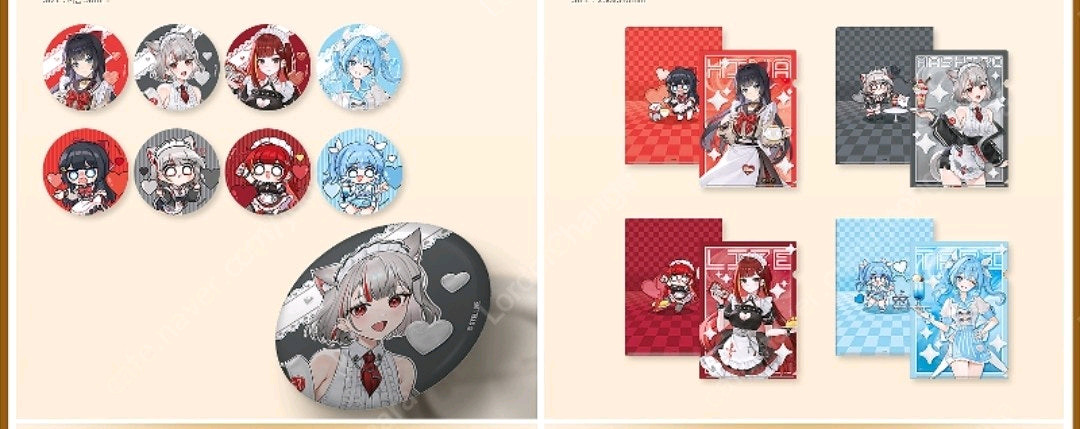 스텔라이브 유니버스 애니플러스 콜라보카페 굿즈 양도 이미지