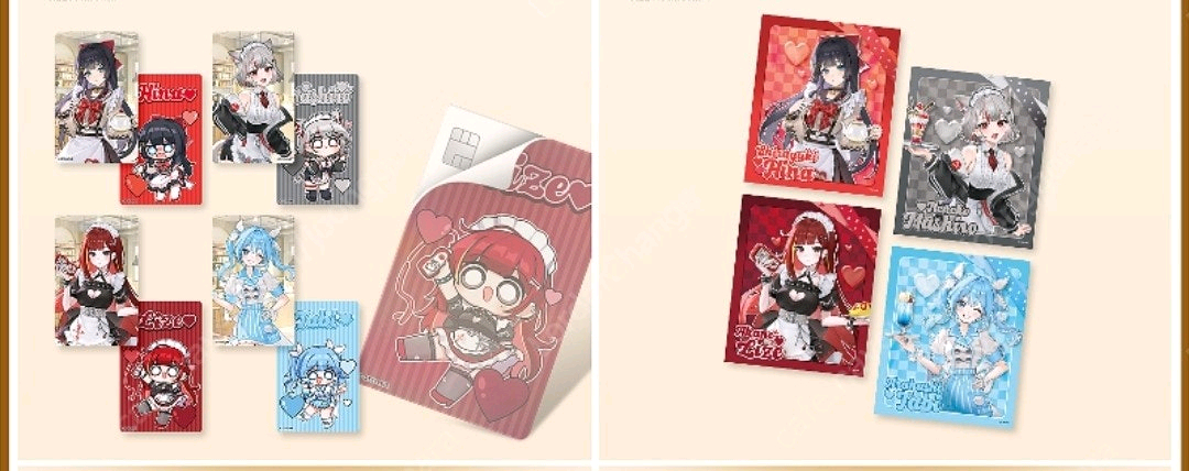 스텔라이브 유니버스 애니플러스 콜라보카페 굿즈 양도 이미지