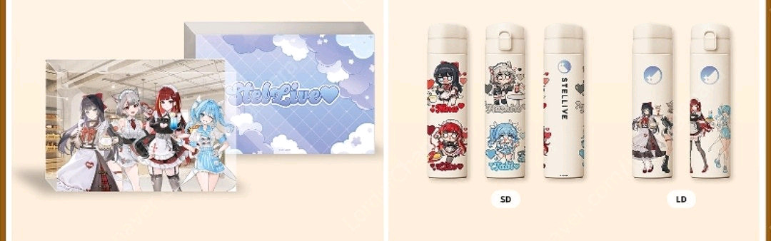 스텔라이브 유니버스 애니플러스 콜라보카페 굿즈 양도 이미지